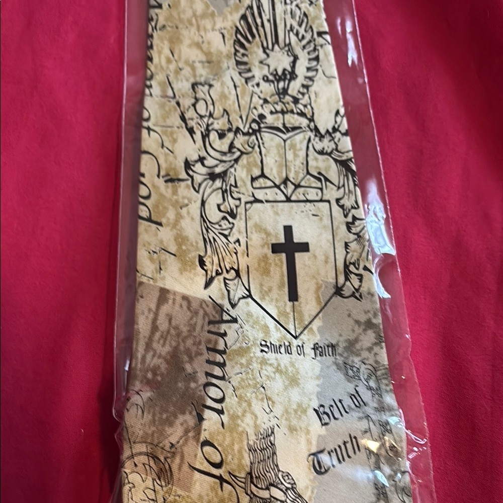 NWT Eagles Wings Salvation Print Tie